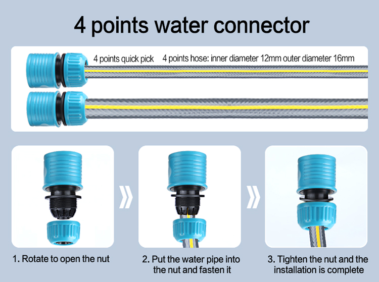 بكرة خرطوم احترافية قابلة للسحب وعربة