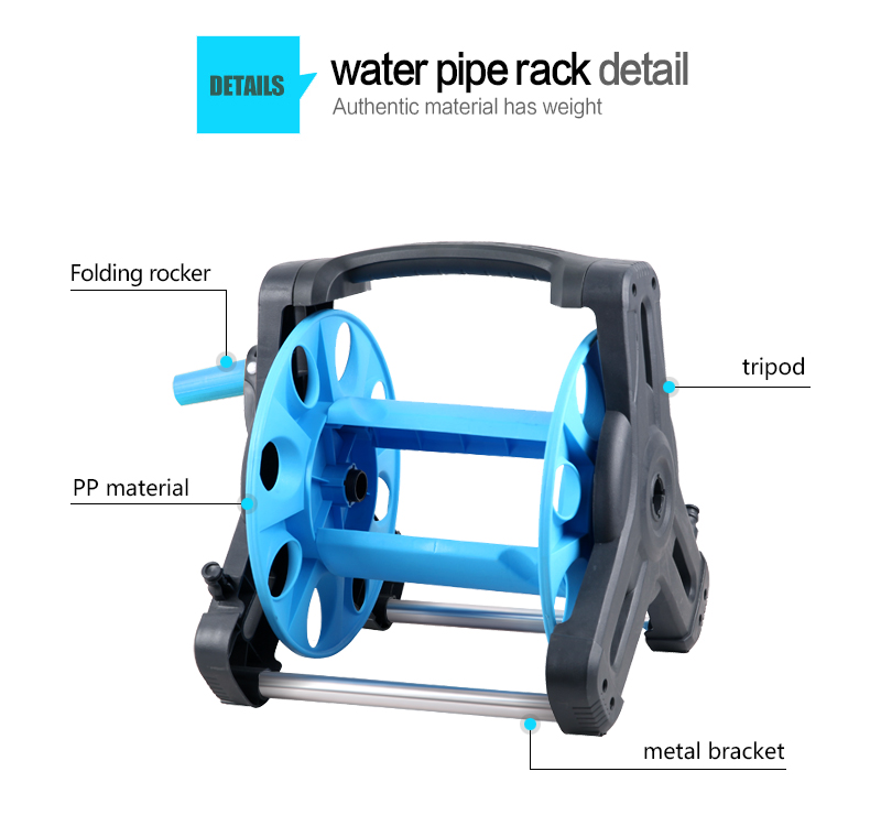 تفاصيل بكرة خرطوم دوارة حديقة وعربة