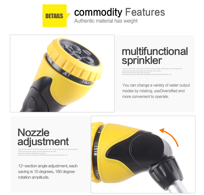 تفاصيل مسدس الماء من الألومنيوم