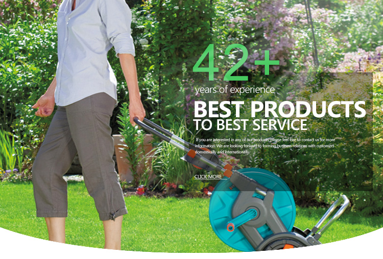 بكرة خرطوم وعربة مع تخزين