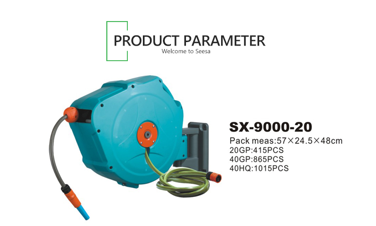 معلمة عربة بكرة خرطوم المياه الألومنيوم